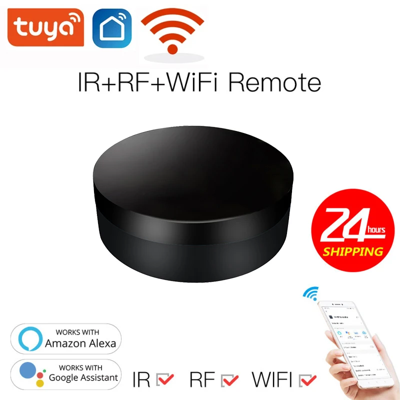 

Умный пульт дистанционного управления Tuya/Smart Life, устройство для умного дома с поддержкой Wi-Fi и голосового управления