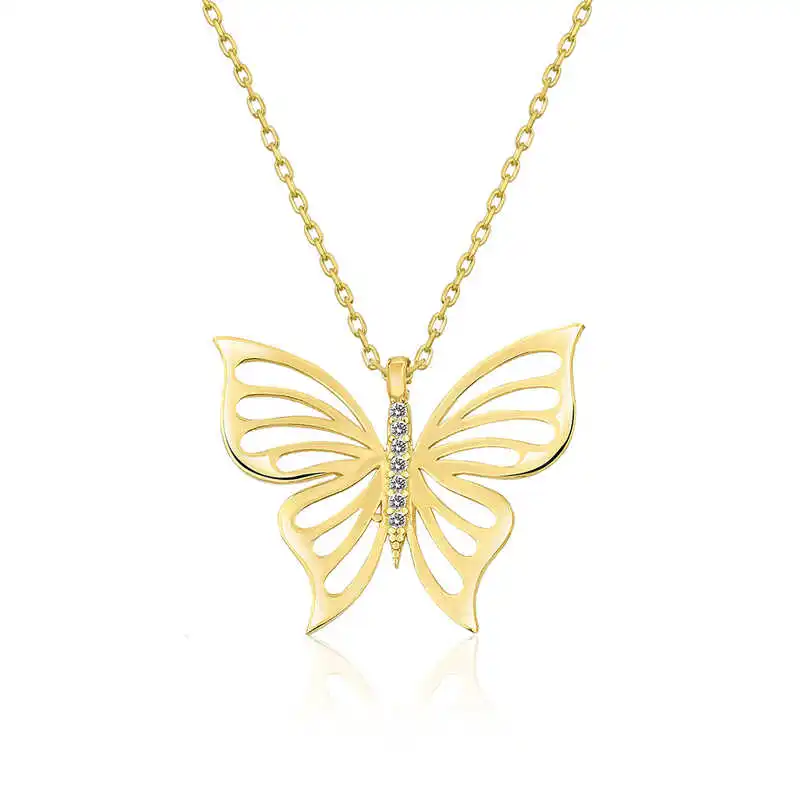 Серебряное Золотое весеннее женское ожерелье Silverlina с дроссельной заслонкой |