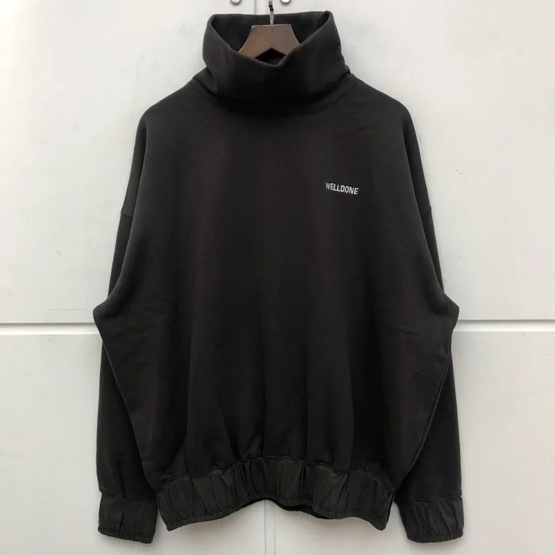 

FW Turtleneck Embroidery WE11DONE Hoodie Men Women High Quality Sweatshirts WELLDONE Pullovers xxxtentacion