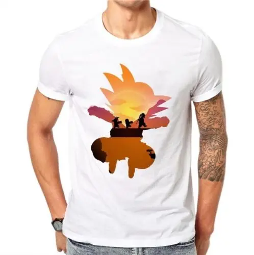 Kawaii Dragon Ball Z футболка 3D мужская мода аниме Гоку гоэн Гохан мультяшная Футболка