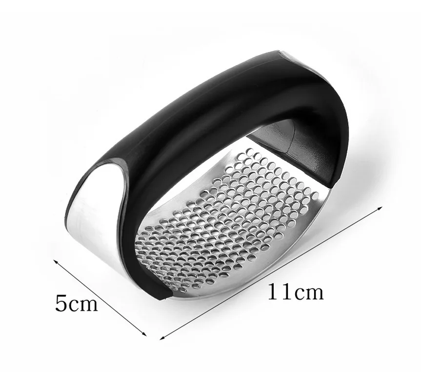 

Manual Garlic Press DIY Curved Garlic Grinding Slicer Chopper Multi-function Stainless Steel Garlic Crusher Kitchen Gadgets Tool