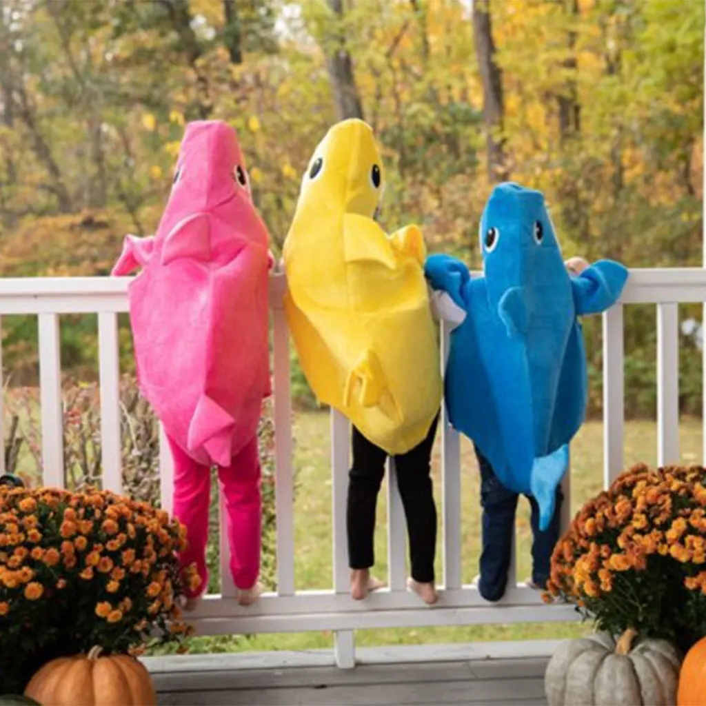 2021 детское платье в виде акулы для Хэллоуина карнавала вечевечерние