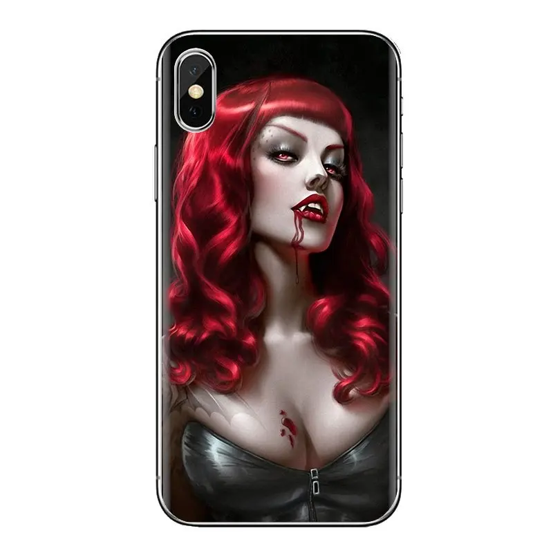 Чехол из термопластичного полиуретана Bite Me крови пикантные красные губы вампир