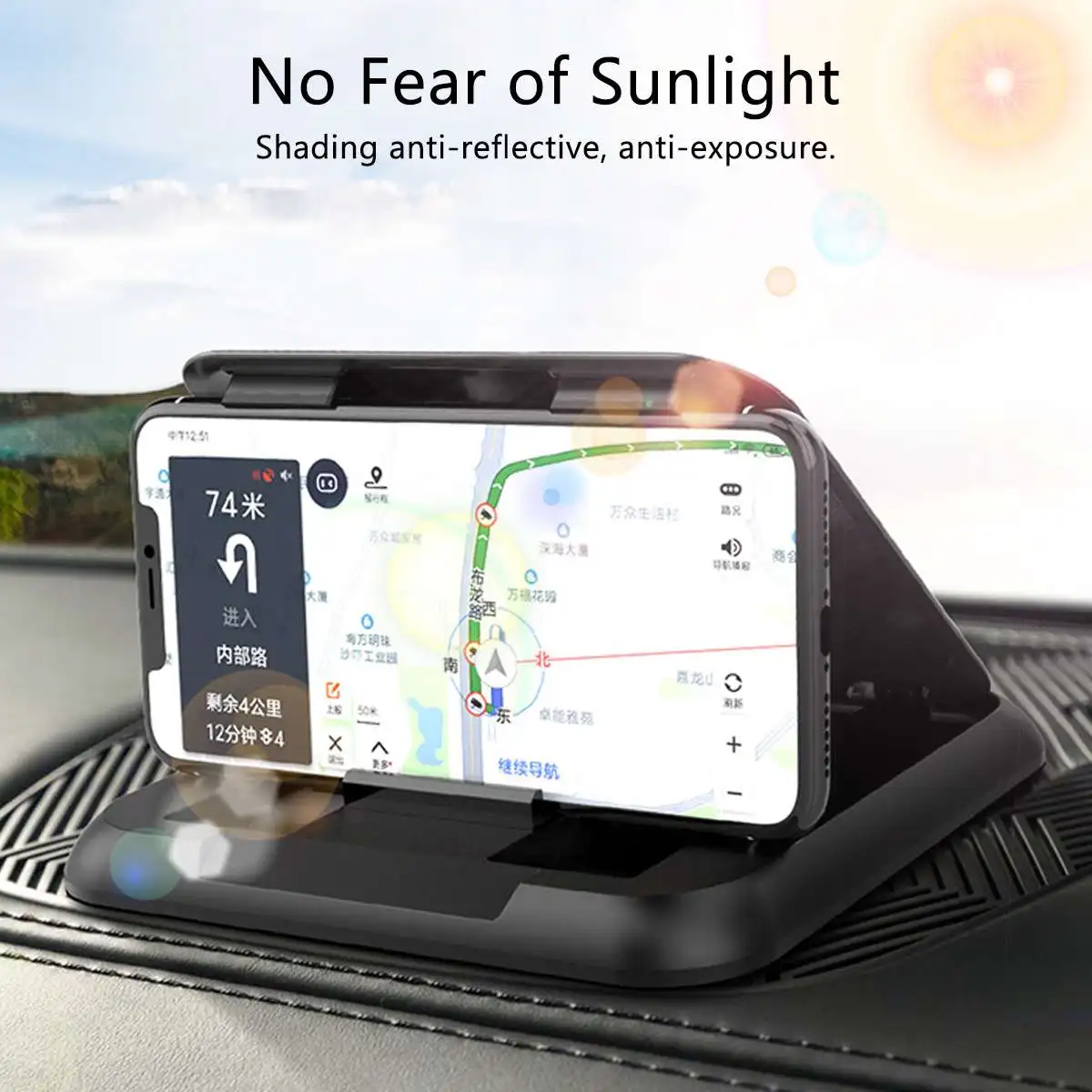 Автомобильный gps Держатель для навигации 3,5-6,5 дюймов подставка для телефона Автомобильная приборная панель Противоскользящий Коврик Стабильный кронштейн для планшета подставка для iPhone