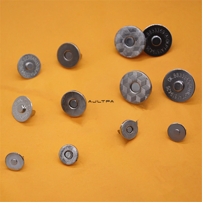 

1000Sets Magnetic Snaps. Metal Button.Press. Magnet Buckle For Sewing Leather Bag Garment Accessories