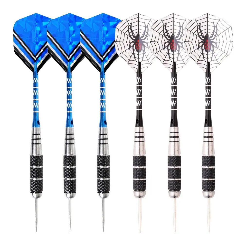6Pcs Steel Tip Darts Tungsten Barrel Aluminium Shafts Professional Dart Set for Electronic Dartboard | Спорт и развлечения