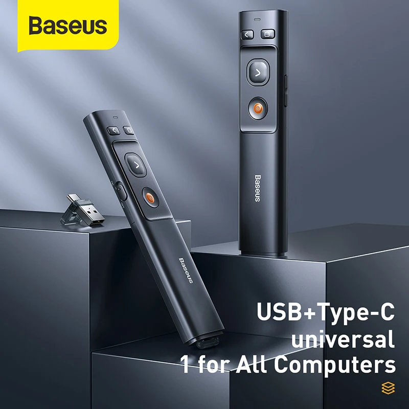 Беспроводная ручка Презентер Baseus 2 4 ГГц USB C|Пульты ДУ| |