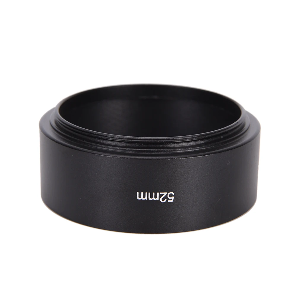 

52mm Long Metal Lens Hood For Canon For Nikon For Olympus For Pentax For Fujifilm Camera Lens