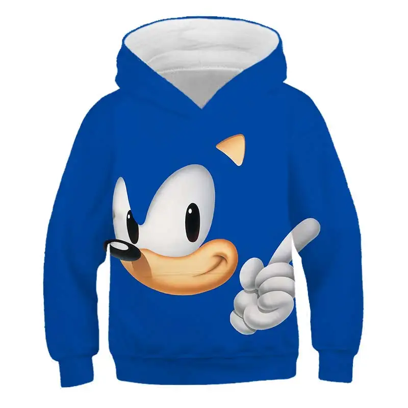 Sonic зубная щётка 3D новая мода повседневная одежда толстовка с длинными рукавами