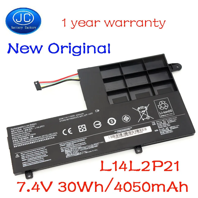 

JCbatterystar новый оригинальный L14M2P21 Аккумулятор для ноутбука LENOVO Yoga 500-14ISK 500s-15ISK S41-70 S41-70AM S41-35 S41-75 L14L2P21