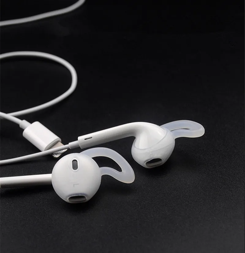 Силиконовый чехол для наушников, чехол для Apple Iphone X, 8, 7, 6 Plus, 5, 5S, SE, Earpods, наушники, ушной крючок с крыльями, Заушник