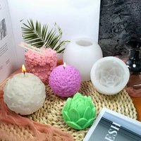 new rose flower ball candle silicone mold love pillar candle mold silicone mold soap making lotus candle mould diy candle making