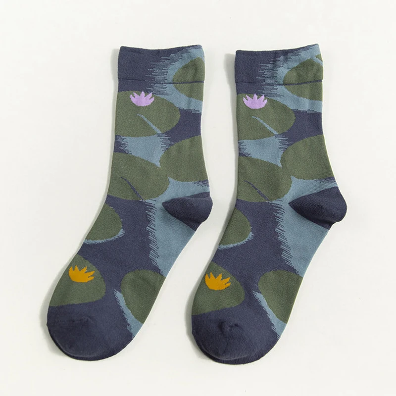Street Socks 10 Уличная одежда для скейтборда, новинка, корейские забавные зимние спортивные женские хлопковые милые Мультяшные носки, теплые сумасшедшие короткие счастливые носки для женщин и мужчин - Цвет: Street Socks 10