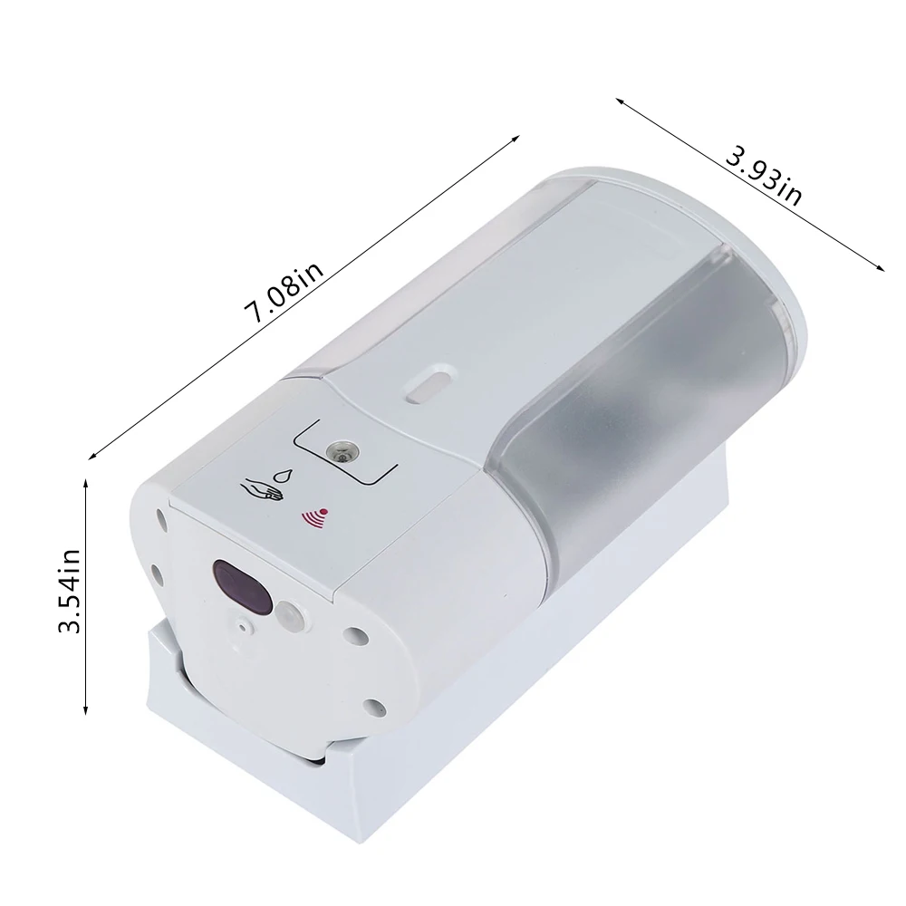 

450mL Automatic Soap Dispenser Wall Mounted Infrared Induction Smart Liquid Soap Dispenser for Kitchen Bathroom Accessory