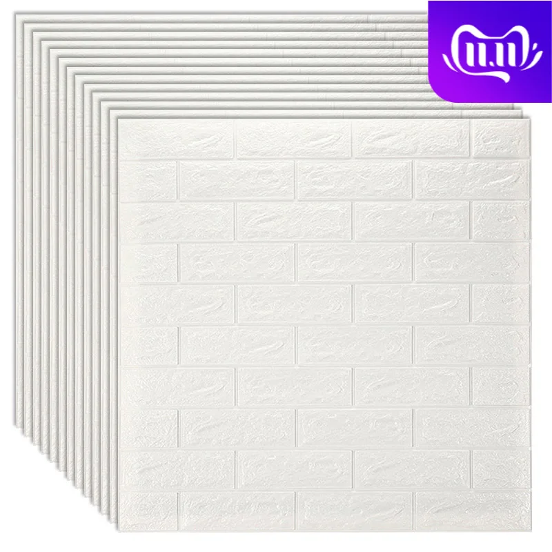 

3D Wall Stickers Imitation Brick Bedroom Decor Waterproof Self-adhesive Wallpaper For Living Room Kitchen TV Backdrop Decor70*77