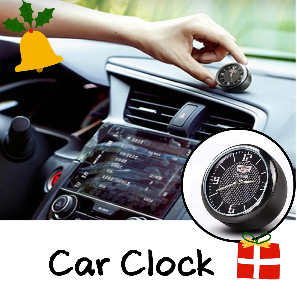 

Car Ornaments Clock Hygrometer Thermometer Quartz Clock Automotive Decoration Watch For Cadillac Escalade, CTS,SRX, BLS, ATS,STS