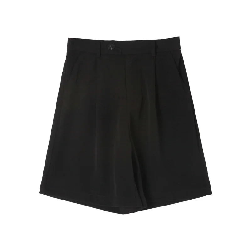 

HXJJP Sagging Suit Pants Women's 2021 Korean Loose Wide Leg Straight Casual Capris Female Summer Pants