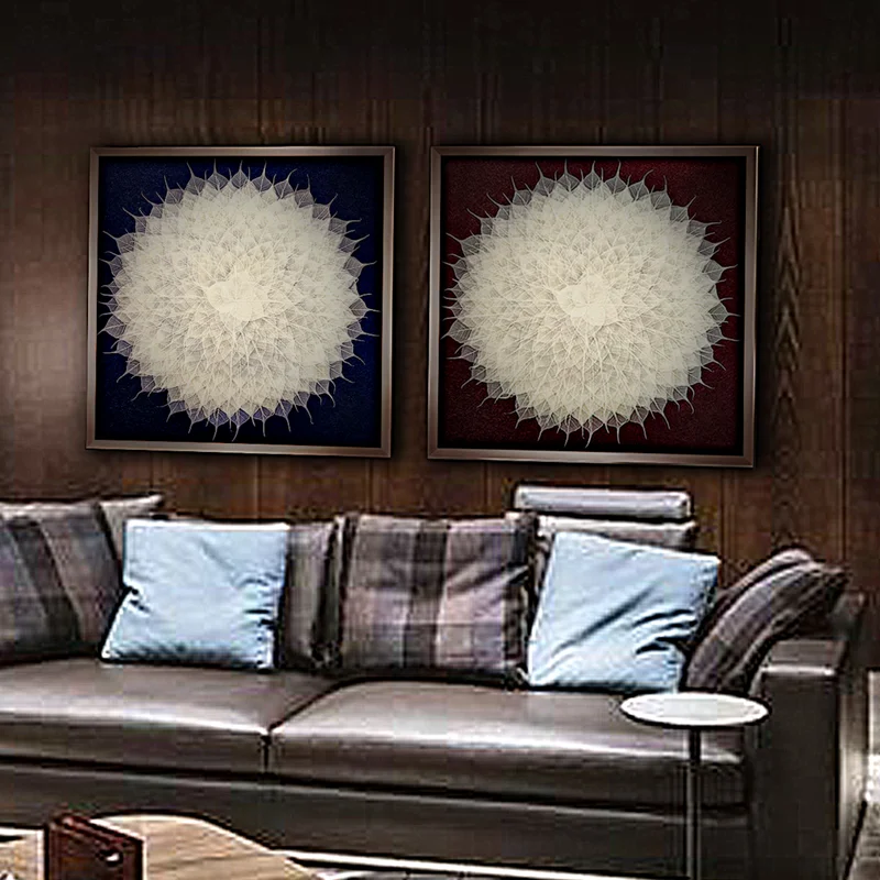 

Abstract Graffiti Textures White Transparent Geometric Circles Leaves Canvas Painting Wall Picture Poster Living Room Decoration