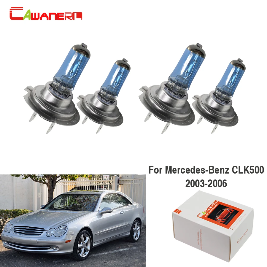 Головной светильник Cawanerl для Mercedes-Benz CLK500 2003-2006 100 Вт галогенный 4 шт. | Автомобили и