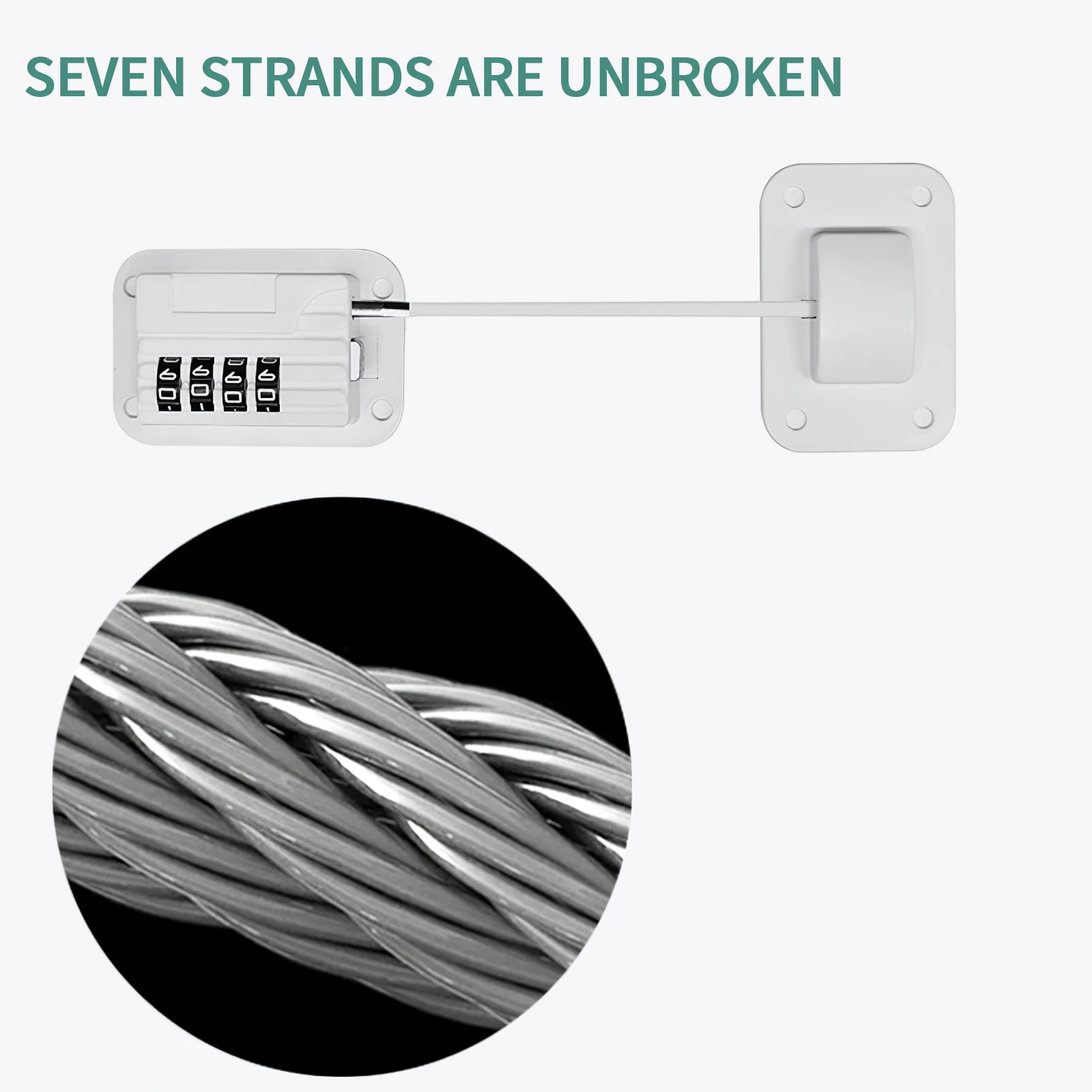 

Baby Safety Code Lock 4-Wheel Code Limited Lock Black Plastic Multifunctional Thickened For Closet Window Drawer Cabinet Door