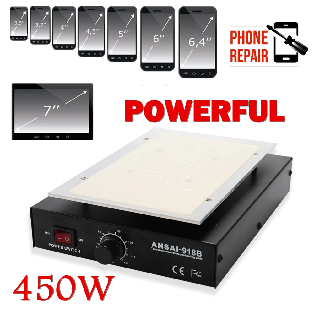 ЖК экран сепаратор нагревательная платформа для снятия стекла телефон ремонт