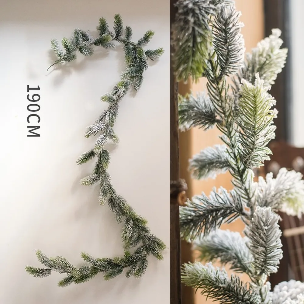 

Artificial Christma simulation wreath table decoration cedar restaurant party decoration pine tree plant rattan pine leaf flower