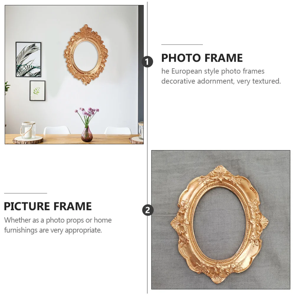 

5pcs European Style Photo Frames Desktop Photo Frame Creative Photo Props
