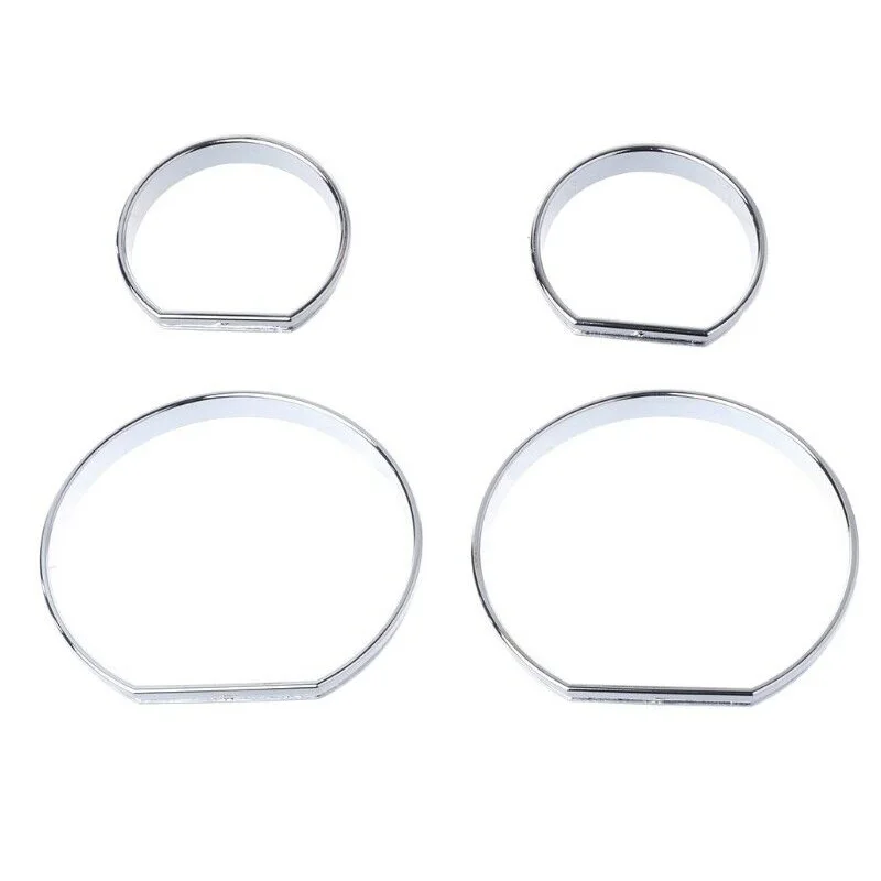 Кольца с внутренним циферблатом Серебряный аксессуар хромированная рамка