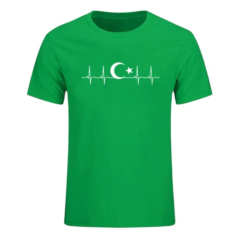 Турция вентиляторы Cheer Луны и звезд &quotкардиограмма сердца&quot футболки с рисунком