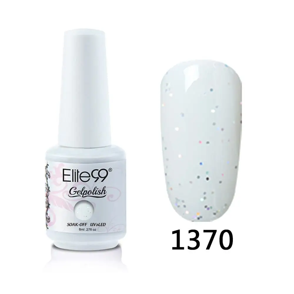 1370 Elite99 8 мл Гель-лак для ногтей Vernis Полупостоянный лак для ногтей УФ-гель лак для ногтей эмаль для маникюра Лак для ногтей - Цвет: 1370