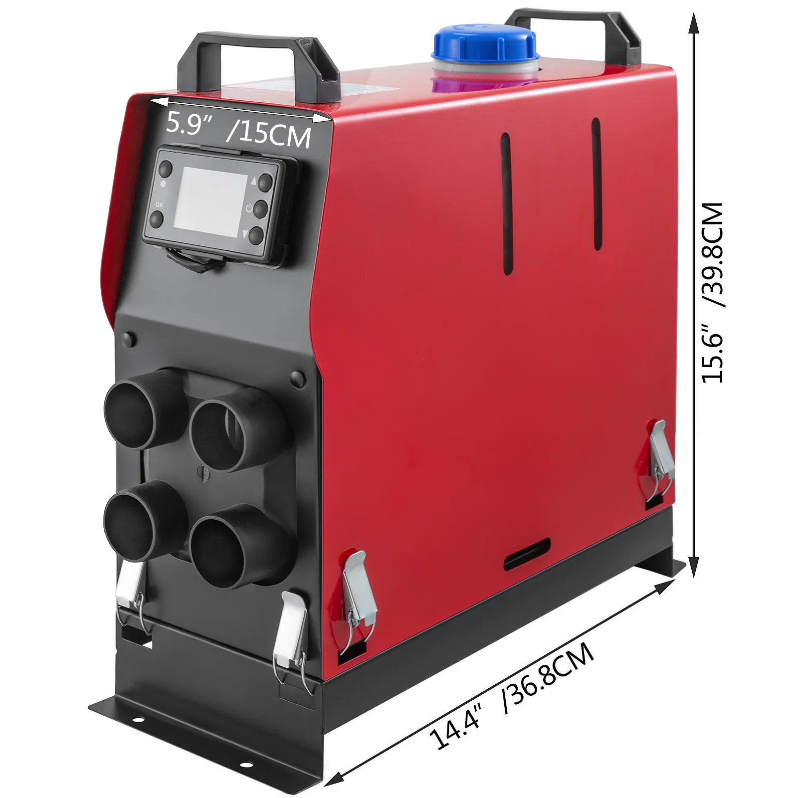 

VEVOR 12V 5KW Air Diesel Heater All in One with LCD Switch Remote Control and 4 Air Outlets for Boats Car Bus Trucks Camper Vans