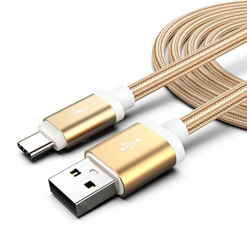 0,25/1/2 m 3A Тип usb C Тип кабеля type-c мобильный телефонный кабель для зарядки и передачи данных для Xiaomi mi 9 8 Red mi samsung S10 S9 для быстрой зарядки и передачи данных Шнур - Цвет: Gold