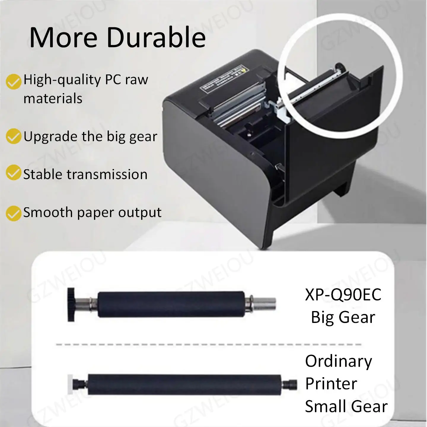 Xprinter XP-Q90EC автоматическим резаком Кухня получения Термальность принтер 58 мм
