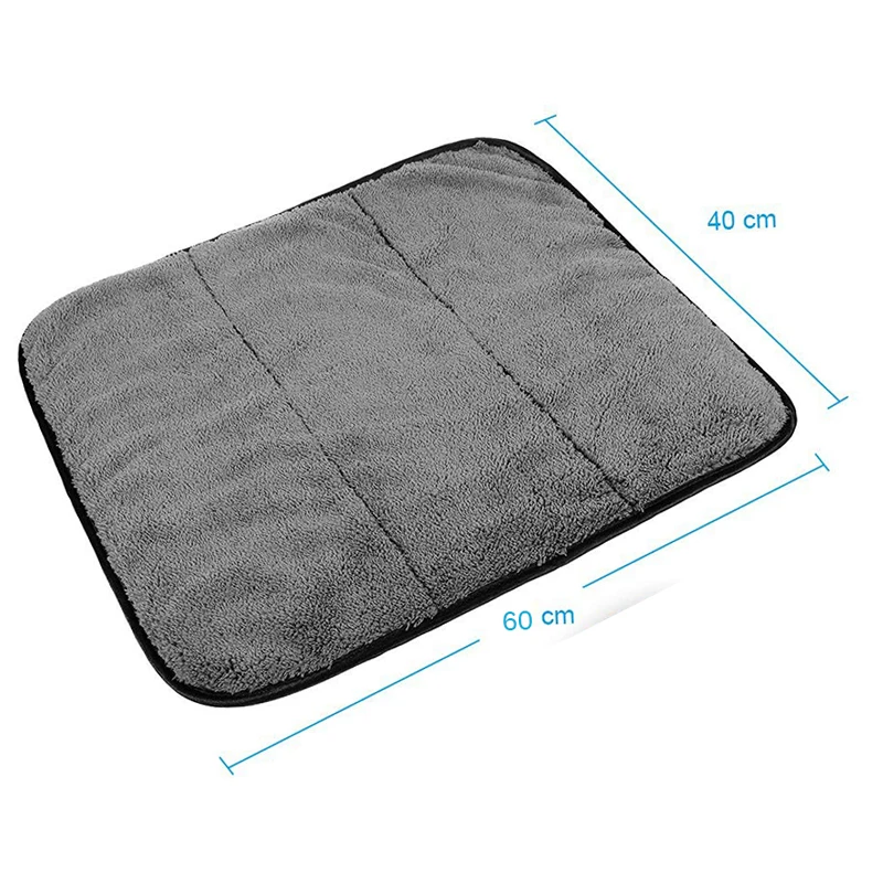 

Polishing Cloths Gloves Car Cleaning Dry Microfiber Towel Super Absorbent Polisher Auto Wash Cloth Cleaner Tool Gray/Blue/Purple