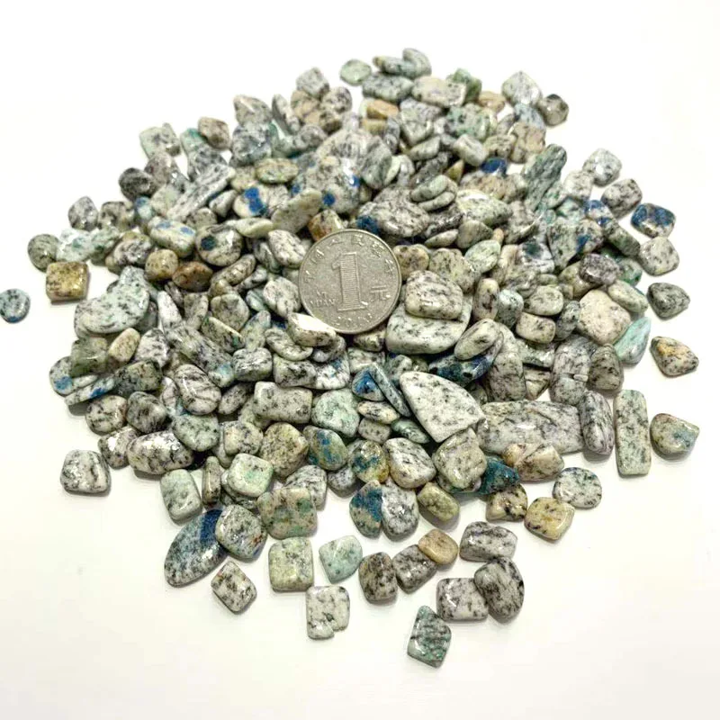 

Drop Shipping 100g Size Natural Feldspar and Mica Azurite Tumbled Crystal Gravel Stones Healing Stones