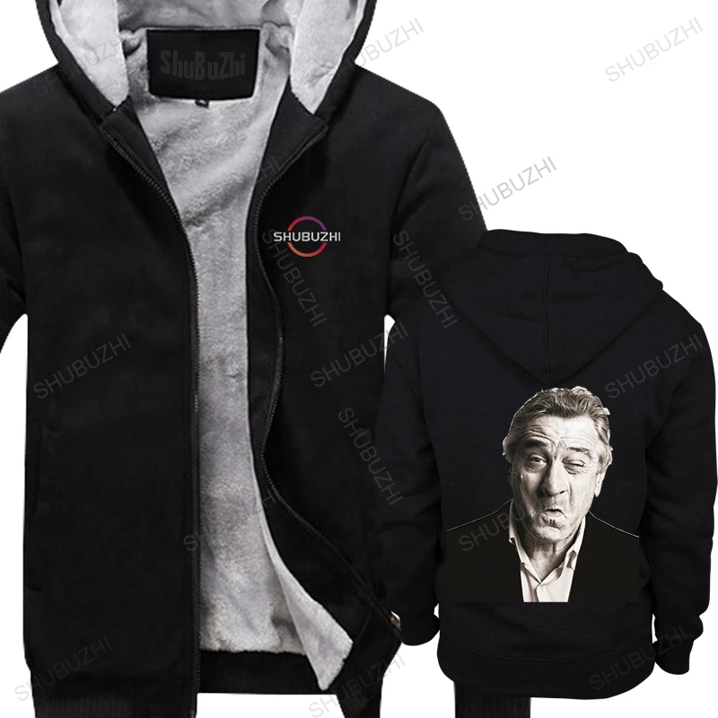 

cotton high quality man hoodies winter jacket ROBERT DE NIRO THE GODFATHER thick Men fleece hoodie New unisex mens hoody outwear
