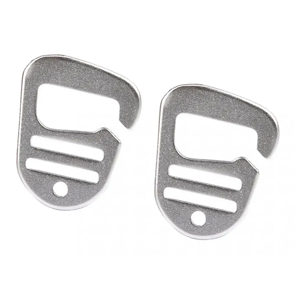 

2 Pcs Strong Metal G Hook Webbing Buckles For Camping Backpack Bag
