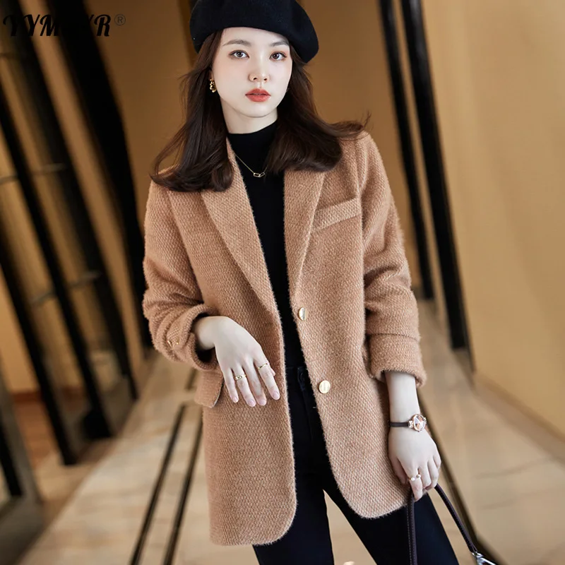 Temperament High-quality Suit Women 2022 New Autumn and Winter Retro Thickened Women's Jacket Long-sleeved Office Blazer enlarge