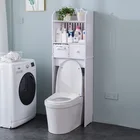 Полки для ванной комнаты, компактный, стеллаж для хранения шкафчик держатель для туалетной бумаги, водостойкий органайзер для косметики, шампуня, напольный