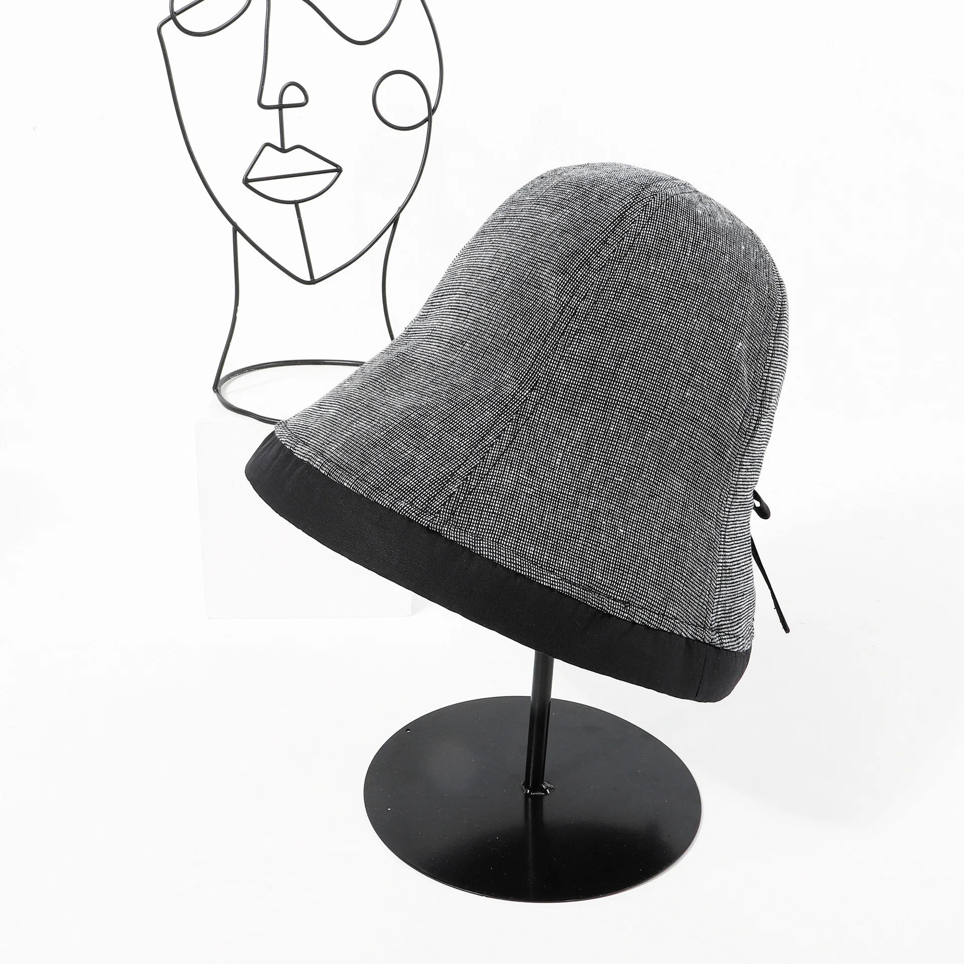 Ins British Style Dome Sunscreen Fisherman Hat Female Bow Tie Basin Hat Bob Korean Version of The Wild Japanese Bucket Hat