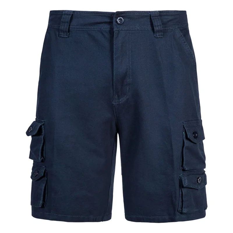 

MORUANCLE Mens Workwear Cargo Shorts With Multi Pockets Casual Tactical Short Pants 100% Cotton Military Style Shorts