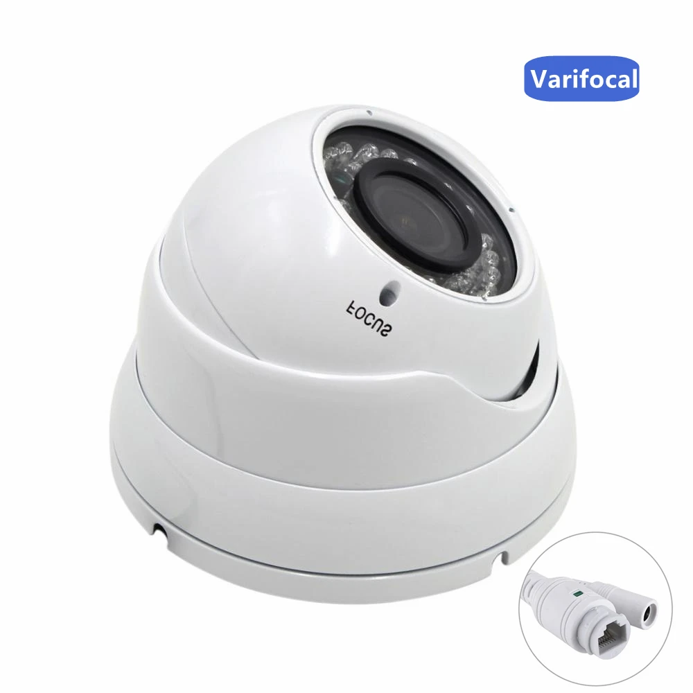 

H.265 Full HD IP CCTV Dome IP Camera 2.8-12mm Lens Manual Zoom Vandal-proof Night Vision Security Video Camera Home POE ONVIF