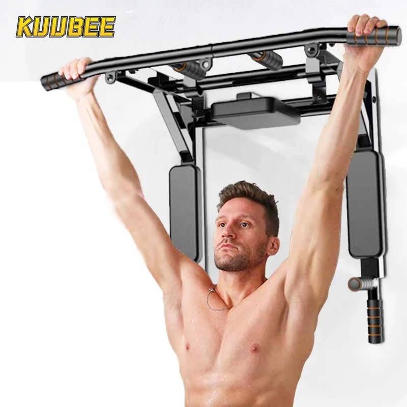 

300KG Wall Mounted Horizontal Bars with Wide Anti-slip pad Home Gym Workout Chin Up Pull Up Training Bar Sport Fitness Equipment