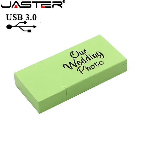 JASTER USB 3.0 (10 шт. бесплатный логотип) 10 цветов Деревянная USB-диска USB-флешка Память-ручка-накопитель 64 ГБ 16 ГБ 32 ГБ подарок