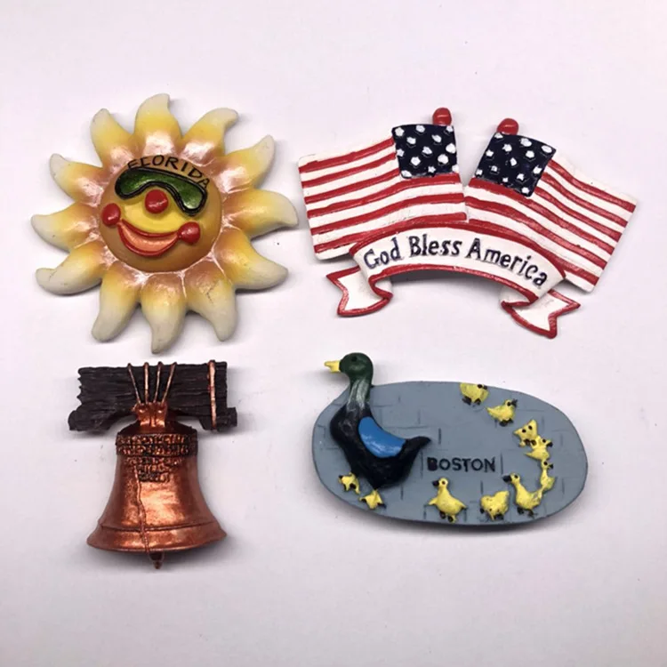 США туристические сувениры магниты на холодильник Нью-Йорк Liberty Hawaii Sea View 3d Резина