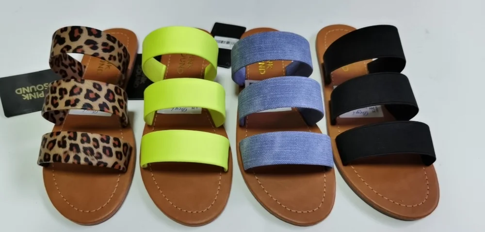 Модные дикие двойные тапочки Сезон весна-2020 года Новинка Женские летние сандалии