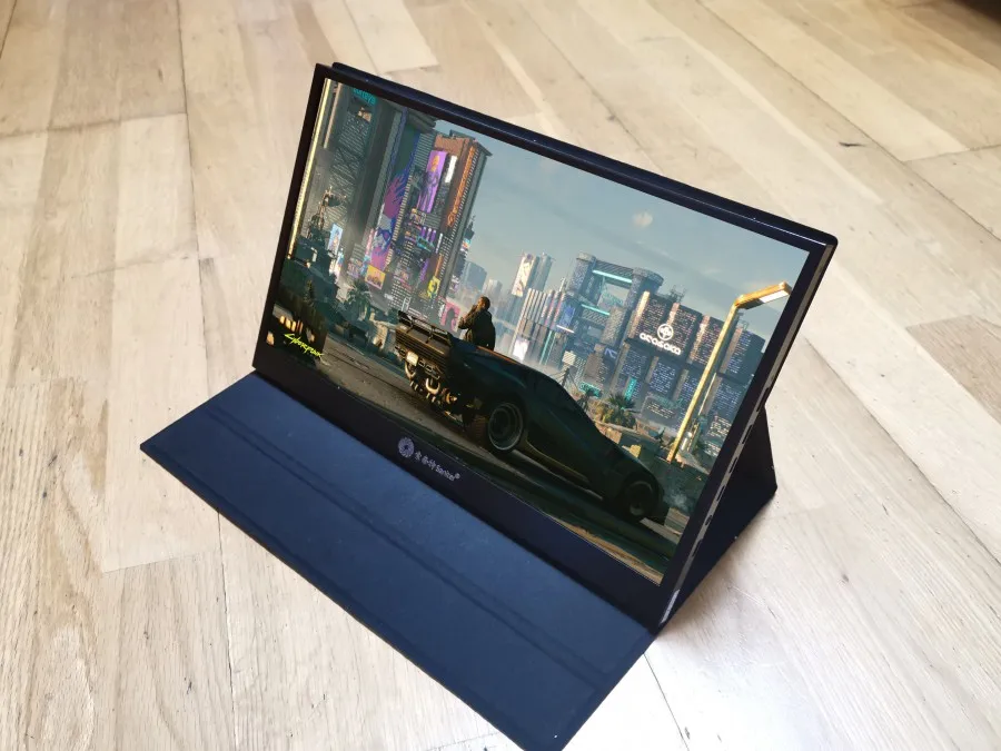 구매 13.3 인치 휴대용 모바일 디스플레이 노트북 외부 스탠딩 화면을 셋톱 박스에 연결할 수 있는 게임 콘솔 PS4 XBOx 스위치 Typec