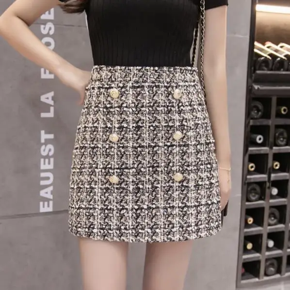 2019 дизайнер подиума осень ropavinage маленькая ароматная ветровая юбка женские