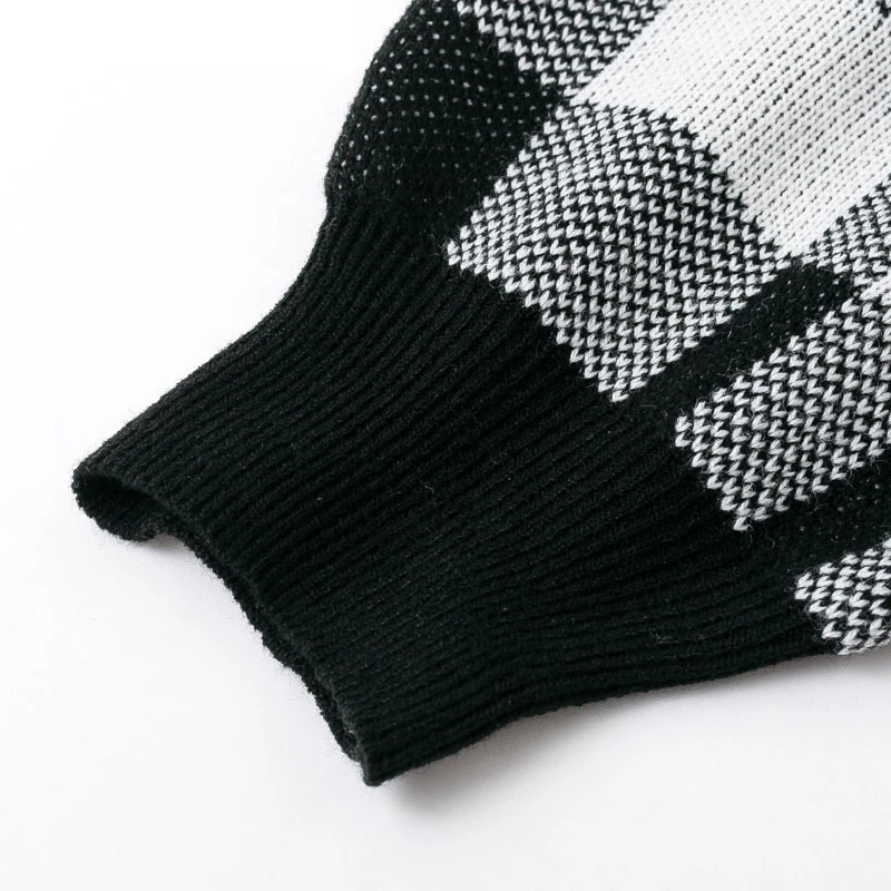 Glamaker клетчатый вязаный костюм из двух частей сексуальное осеннее платье женское