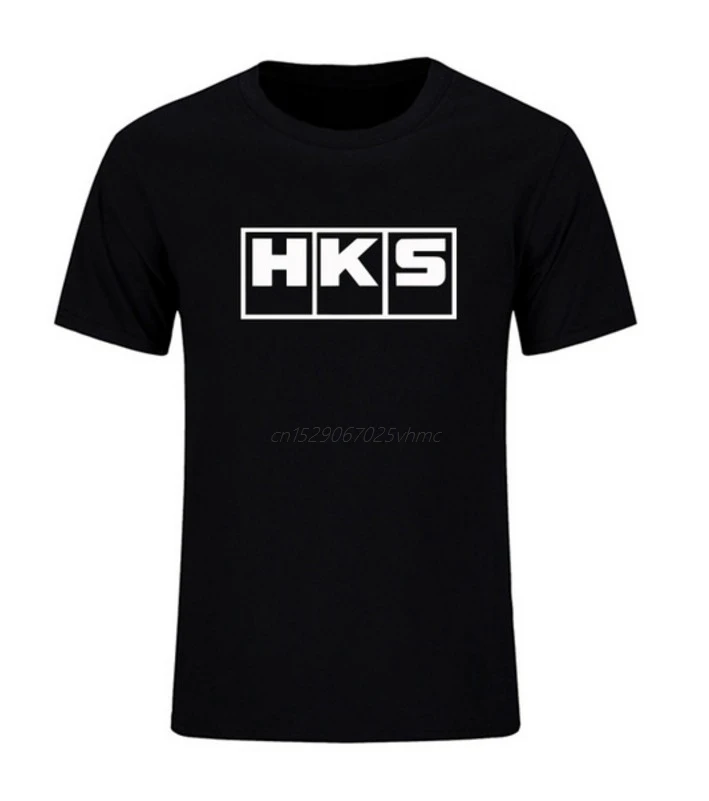 Летние фирменные футболки HKS с машинкой мужские однотонные коротким рукавом